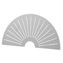 2Pièces Règle Ajustable En Acier Inoxydable Argent Pour Mesurer