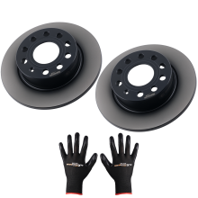 2 Disques frein Avant for Seat Toledo Altea VW Golf Plus 1K0615301S 254mm 04-14