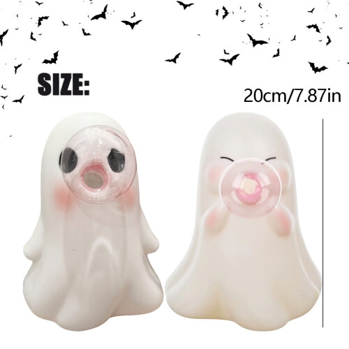 Φάντασμα με Φυσήγμα και Ροζ Φυσαλίδες για Halloween Διακόσμηση Χαριτωμένο Γοητευτικό