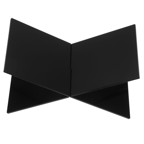 Akryl bogstativ – sort, 26,8x16,5x15cm