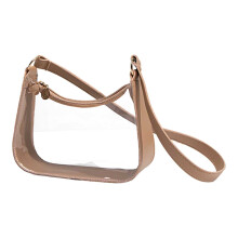 Dámska crossbody kabelka, priehľadná módna kabelka cez rameno