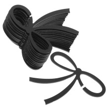 60Pièces Décorations Boissons Noires En Nœud Pour Mariage