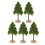 15Pièces Arbres Miniatures Pour Décor En Vert 1