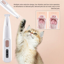 Portable Dog Claw Trimmer with LED Light Cordless Pet Hair Shaver Trimmer Nail Grooming Tool for Cats and Other Pets