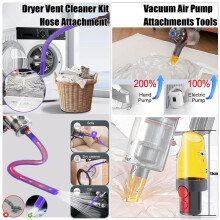 Accessory Kit Compatible Compatible with V7 V8 V10 V11 V15 - Extendable Flexible Hose & Multi-Purpose Nozzle Brushes