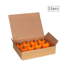 Lot de 12 lanternes à piles pour Halloween, décoration extérieure avec bougie LED