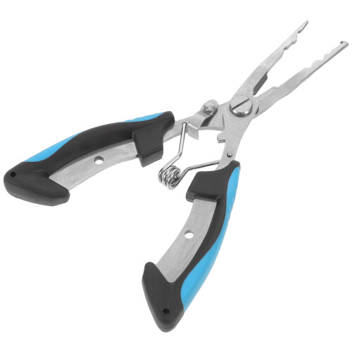 2Pcs Lightweight Blue Fishing Pliers with Hook Remover Split Ring Tool