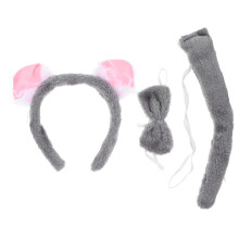 4Sets Vielseitiges Koala Cosplay Set Kuschelige Mit Grau