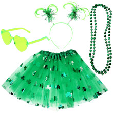 5Sets Patrick Day Kinder Kostüm Zubehör Bunt Party Schmuck Set