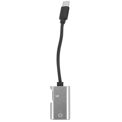 USB-C lydadapter med ladeport