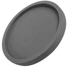 2Pcs Round Grey Plant Pot Tray Wear-Resistant Plastic Flowerpot Saucer