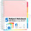 Caderno universitário de 5 matérias, 400 páginas, 23 x 28 cm (9 x 11 polegadas) 1