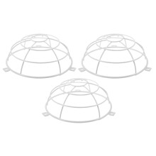 6Pcs White Stainless Steel Fire Sprinkler Head Covers for Home Use