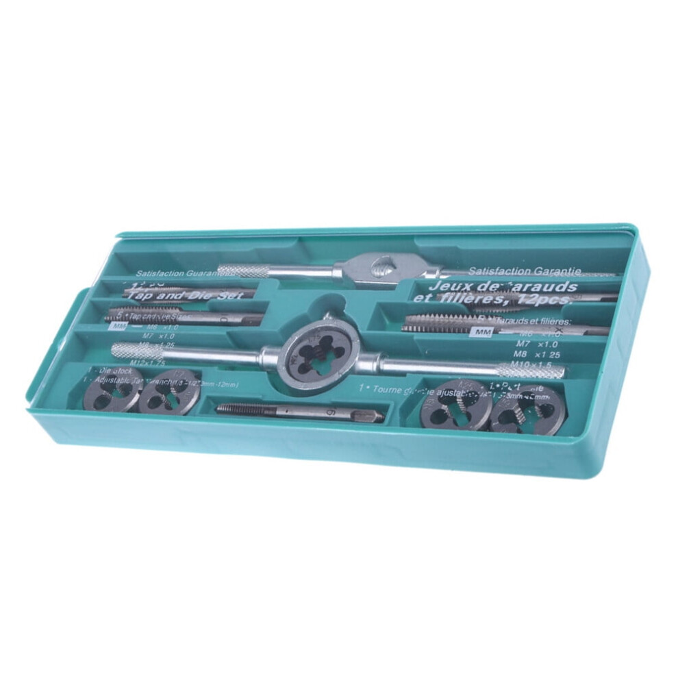 12-Piece Metric Tap And Die Set Alloy Steel 9104899467621