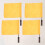 Referee flag yellow sports 4 pcs 1