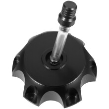 3Pcs Motorcycle Gas Caps with Vent Hose Aluminum Alloy Black Durable
