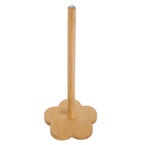 4Pcs Compact Bamboo Yarn Stand Rotating Spool Holder Light Yellow
