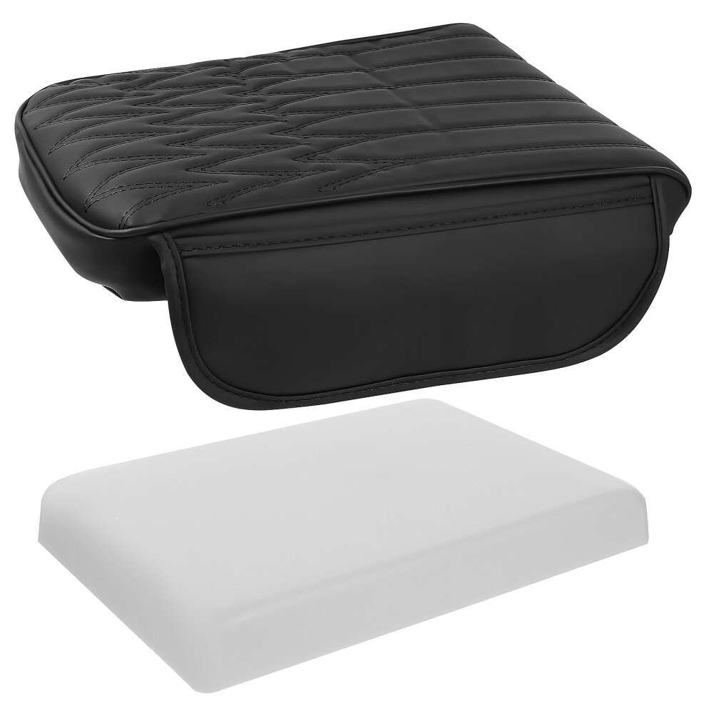 4Pcs Center Console Armrest Cover Car Arm Rest Cushion Black 3662520718994