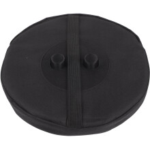 Sammenleggbar krakkpute svart oxfordstoff 24,5x24,5 cm
