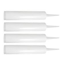 12Pcs Empty Plastic Caulk Tubes Reusable Sealant for Cracks and Leaks