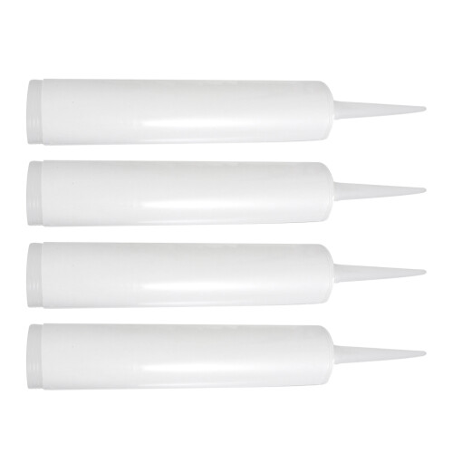 12Pcs Empty Plastic Caulk Tubes Reusable Sealant for Cracks and Leaks