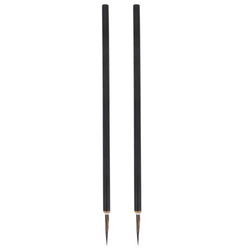 8Pcs Miniature Black Paint Brushes Set Fine Line Detailing Art Tools