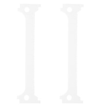 10Pcs White Aluminum Oxide Kiln Stands Pottery Firing Durable Brackets
