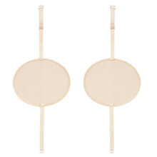 2Pairs Khaki Washable Sweat Pads with Shoulder Straps for Underarm
