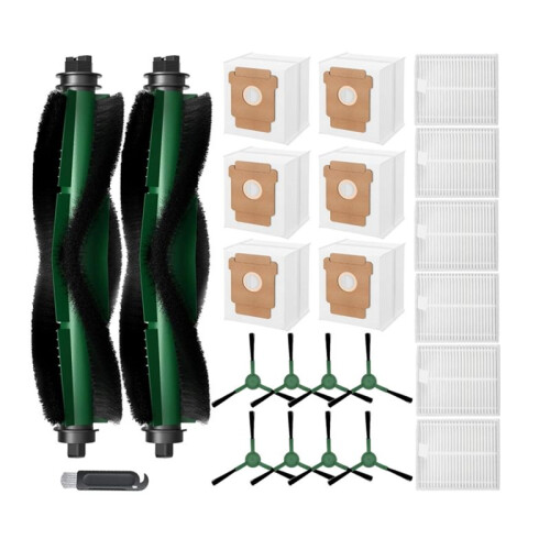 For   2 Q0520 Essential Vacuum Cleaner Accessories Roller Side Brush Filter Mop Pad Dust Bag 1