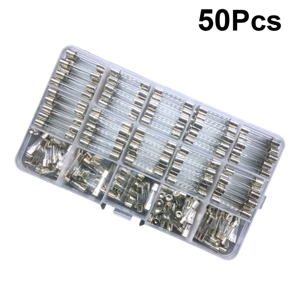2Sets Durable Glass Tube Fuse Assortment Fast Blow For Home Appliances 3653710801732