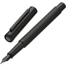 Stylo plume Forêt Noir Mat, plume extra-fine, design classique, avec convertisseur et corps en métal, 0,5 mm, F168174