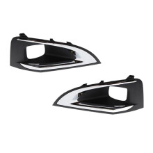 Mistlampframe Decoratie Onderdelen Geplateerd Frame Mistlampkap Mistlamp Grille 1806095X 1806096X voor 3008 P84