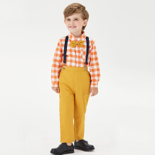 Baby Boys Clothes Baby Outfits Shirts Sets Newborn Autumn Winter 2025 Long Sleeve Suspender Trousers Set Boys Sling Gentleman Formal Dress Suit