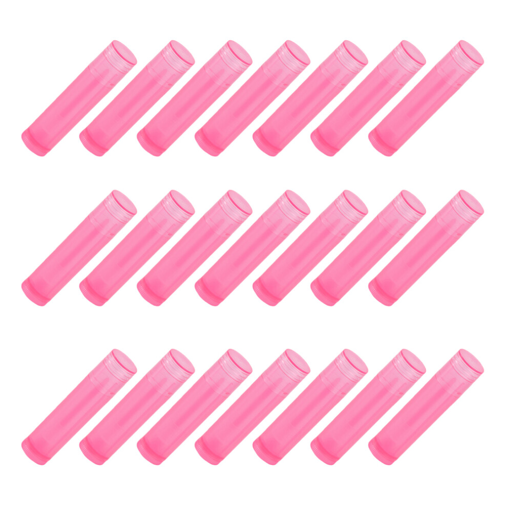 Villcase Pink 72Pcs Lip Balm Tubes Pe Waterproof Empty Lipstick Containers