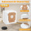 For   2 Q0520 Essential Vacuum Cleaner Accessories Roller Side Brush Filter Mop Pad Dust Bag 6
