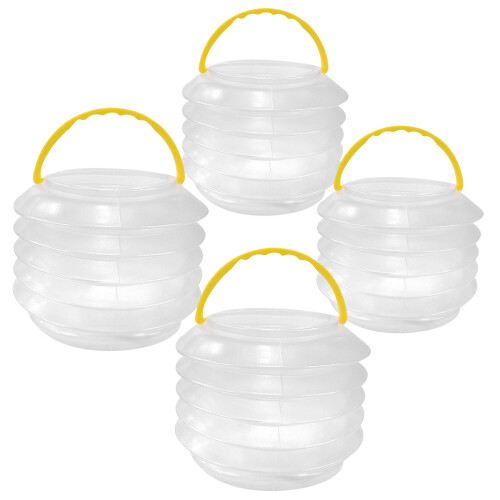 8Pcs Multi-Color Plastic Brush Washers Portable Paint Holder Reusable