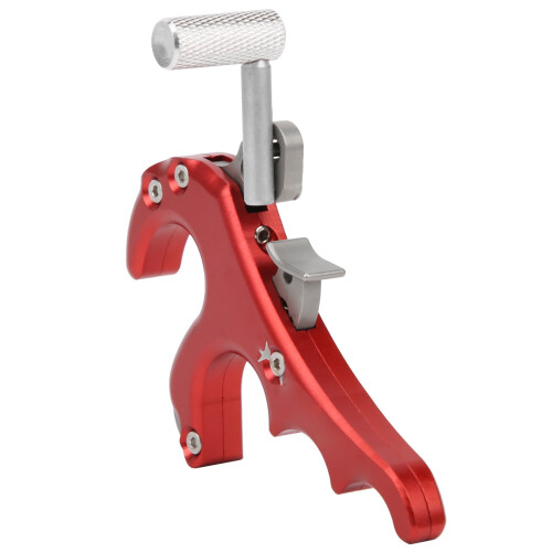 Compound Bow Release, 4 Finger Grip, CNC Machined Aluminum, Fine,Tune Angle Adjustment