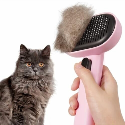 Kattborste för lång och kort päls
