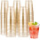 100 stk. 9oz guldglitter plastikkrus 1