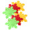 18Pcs Easter Flower Mat Pot Protectors Coasters Fabric Decorative Set 1