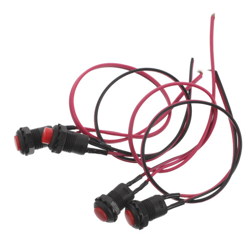40Pièces Bouton Démarrage Multi Couleur Plastique+alliage Durable