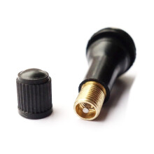 LEDMOMO Short Tubeless Stubby Stems Rubber Black 20Pcs 1-1/4 Inch