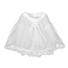 5Pièces Jupons Fillettes Blancs Pour Tenues Lolita Et Tutu