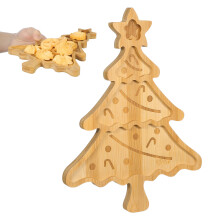 3Pièces Plateau Sapin Bambou Naturel Pour Réceptions