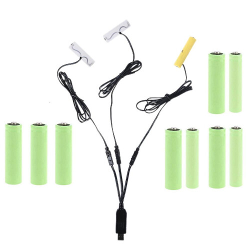 Καλώδιο εξάλειψης μπαταρίας USB σε 2xAA/AAA
