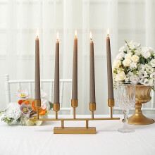 Velas cónicas color topo BalsaCircle, 10 pulgadas, paquete de 12