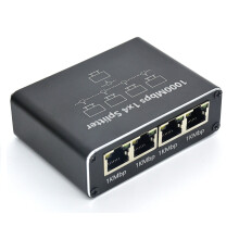 Gigabitový RJ45Ethernetový rozbočovač 1 na 3, vysokorýchlostný sieťový adaptér pre router/modem/PC/hernú konzolu, Plug-and-Play, stabilné