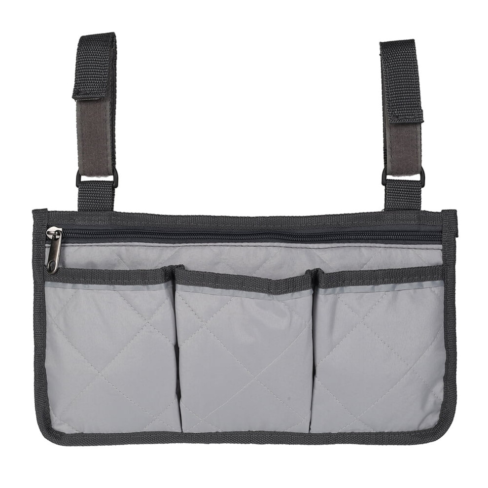 Wheelchair Side Bag Walker Bag Rollator Universal Organizer Pockets Wheelchair Scooter Side Bag for Sundries Wallet Snacks Storage Parts