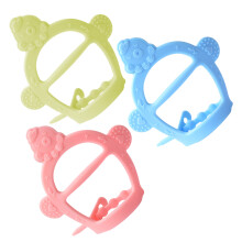 6Pcs Silicone Baby Bracelet Teethers Assorted Colors Soft Chew Toys