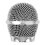 Compact Metal Microphone Grille, Silver, Ideal for Ktv and Studios, 1